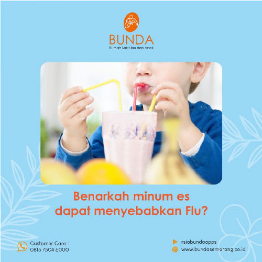 Benarkah minum es dapat menyebabkan Flu?
